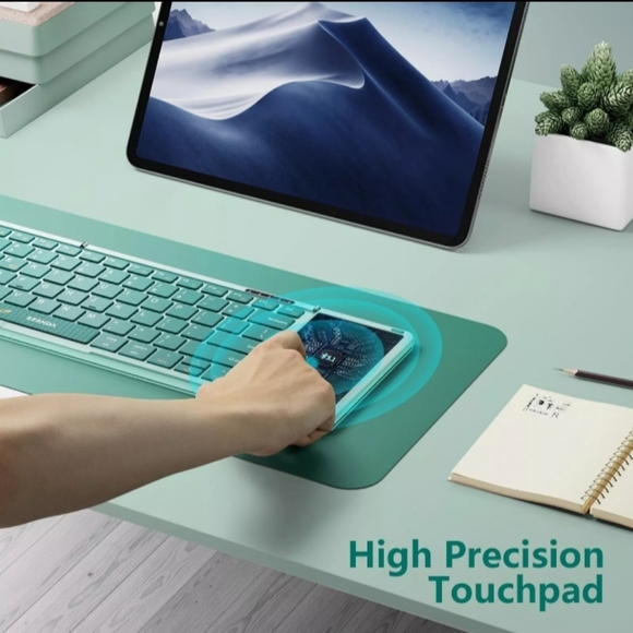 NIB SEENDA Foldable Bluetooth Keyboard with Touchpad - Picture 4 of 11
